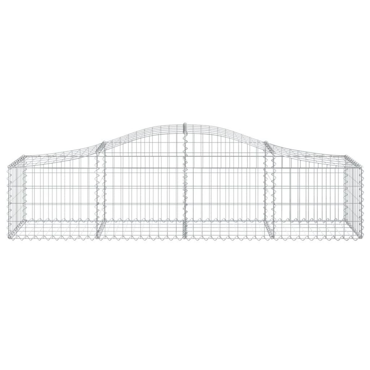 VIDAXL Paniers a gabions arques 20 pcs 200x50x40/60 cm fer galvanise