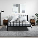 VIDAXL Tables de chevet 2pcs chene marron 40x42x50cm bois d'ingenierie