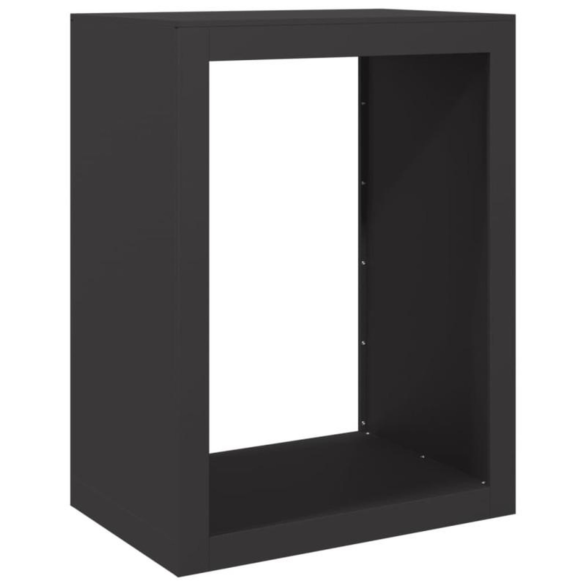 Voir la diapositive 6 : VIDAXL Portant de bois de chauffage noir 60x40x80 cm acier