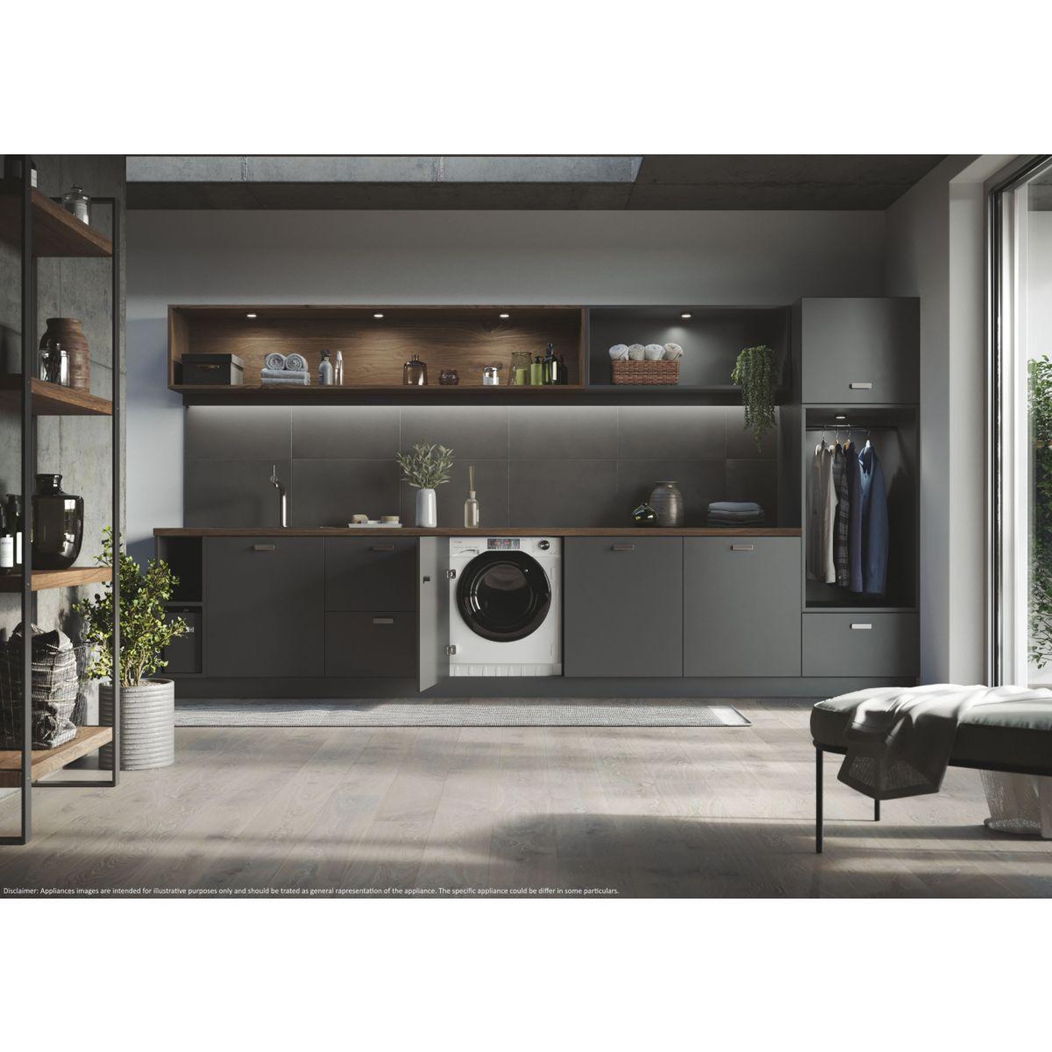 Voir la diapositive 4 : HAIER Lave linge hublot encastrable HW90B416FWB-FR
