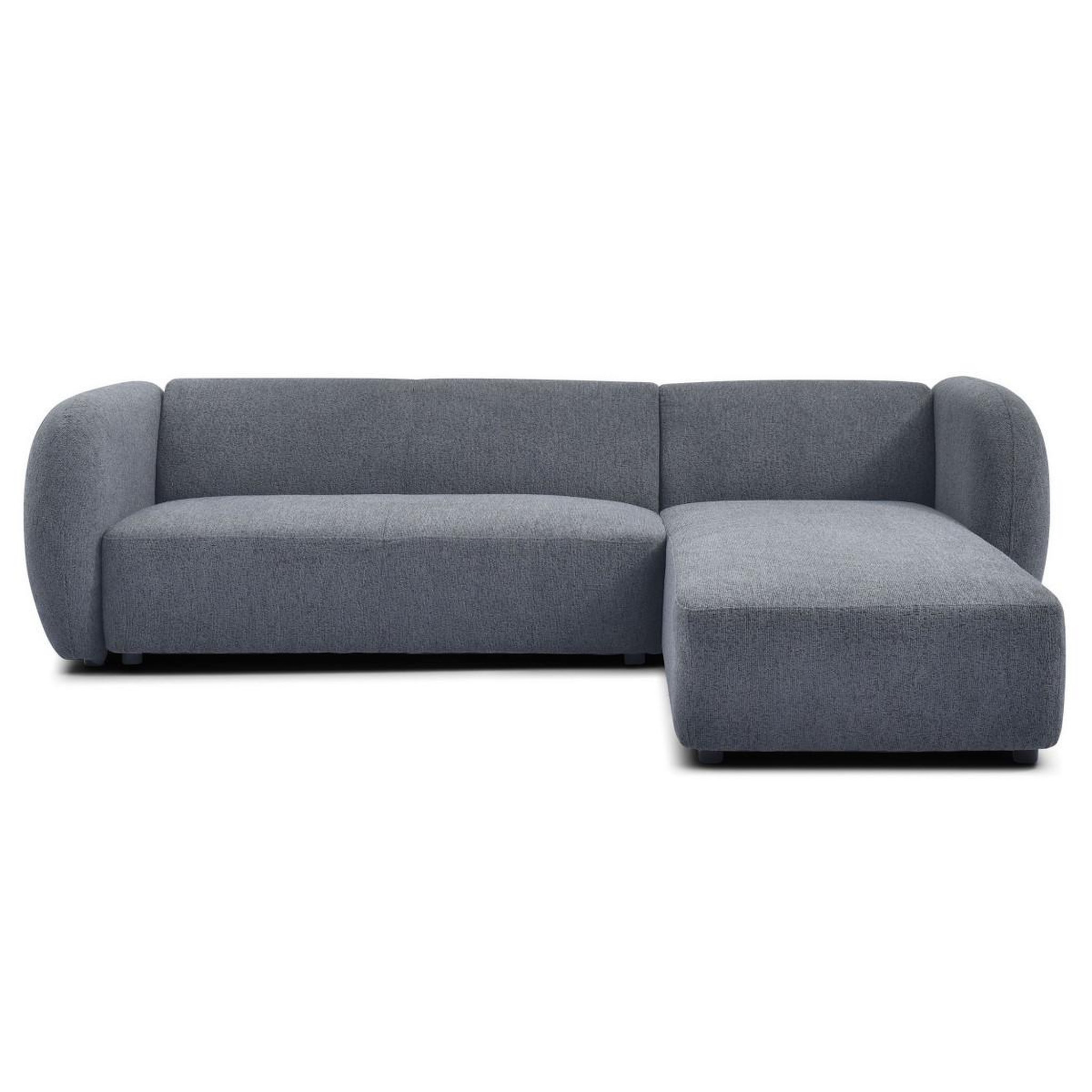 Paris Prix Canapé d'angle réversible bouclette  jerry  287cm gris
