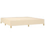 Voir la diapositive 4 : VIDAXL Cadre de lit sans matelas creme 200x200 cm tissu