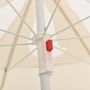 Voir la diapositive 4 : VIDAXL Parasol de jardin avec mat en acier sable 180 cm