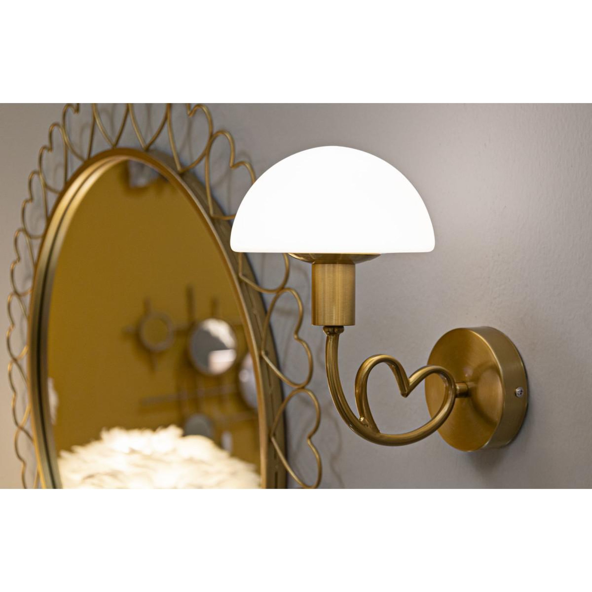 Voir la diapositive 6 : Paris Prix Applique Murale Cœur  Lovy  22cm Or