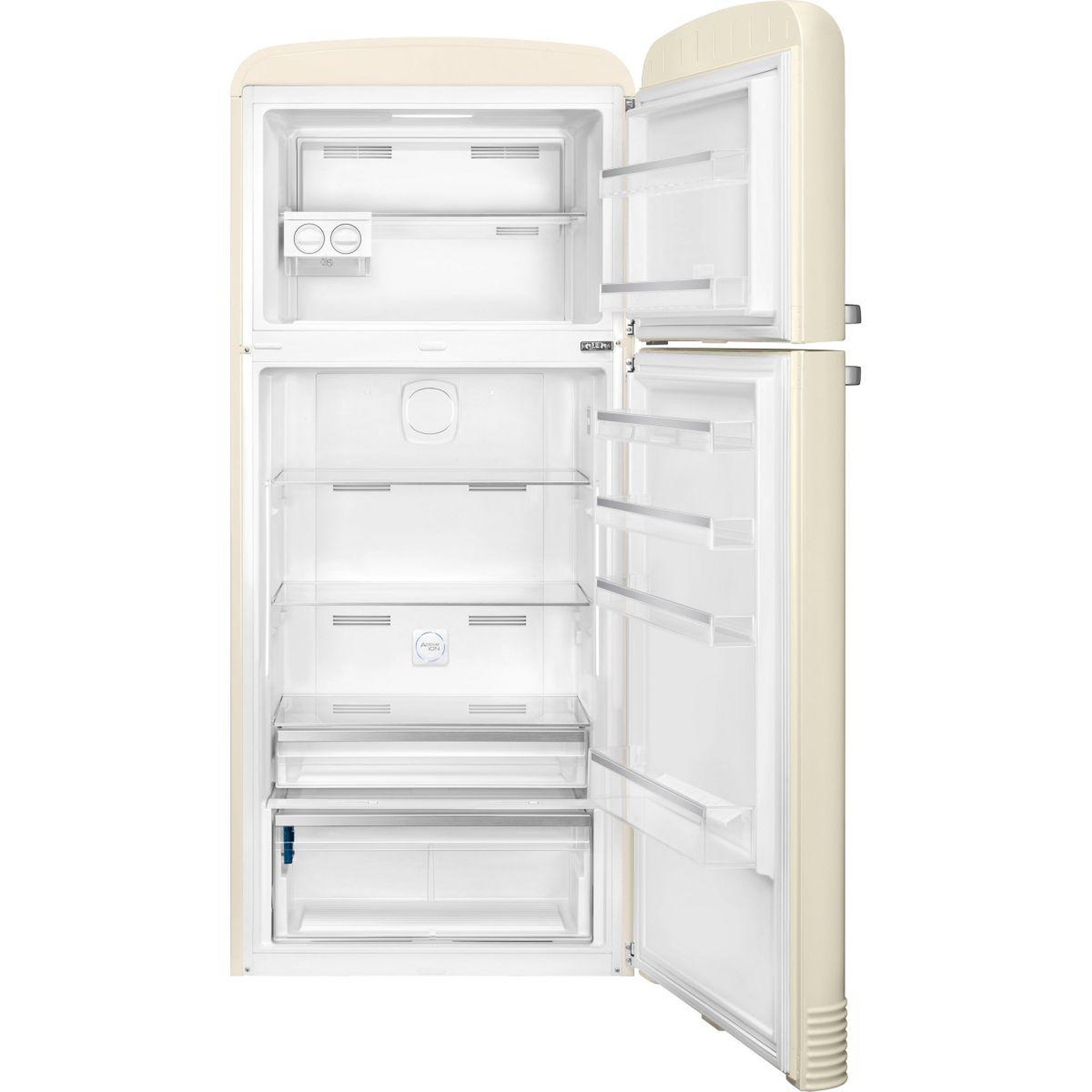 Voir la diapositive 2 : SMEG Réfrigérateur 2 portes FAB50RCR5 Crème