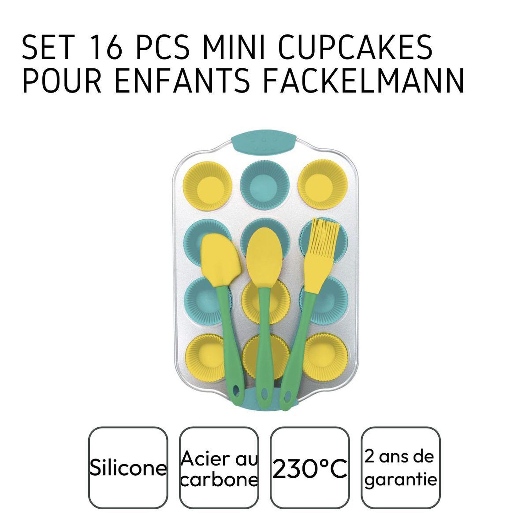 Voir la diapositive 4 : Fackelmann Set pour mini cupcakes 16 pièces fackelmann mini monsters
