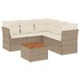 Voir la diapositive 2 : VIDAXL Salon de jardin avec coussins 6 pcs beige resine tressee