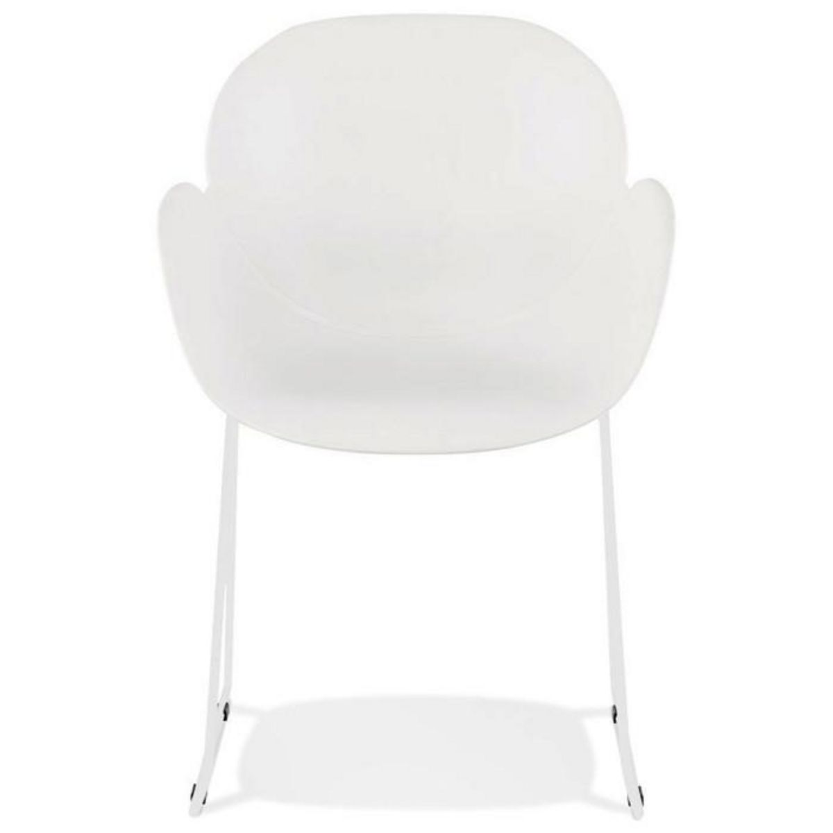 Paris Prix Chaise Design avec Accoudoirs  Riod  89cm Blanc