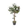 Voir la diapositive 3 : Paris Prix Plante Artificielle en Pot  Rosier  90cm Vert & Blanc