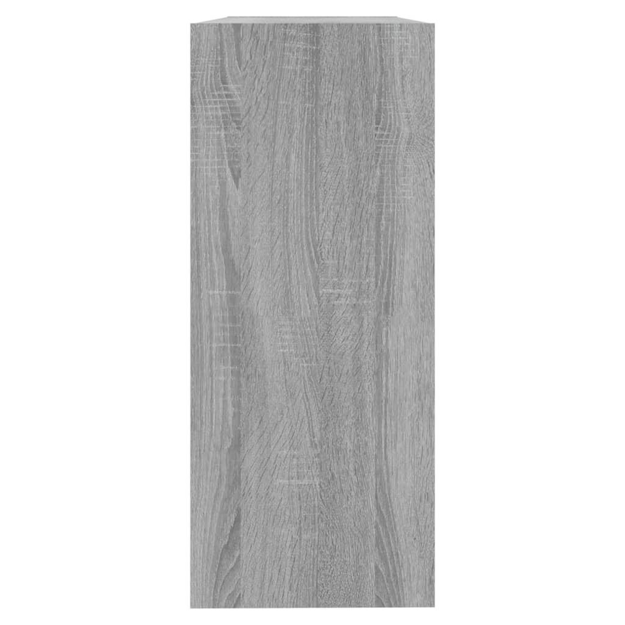 Voir la diapositive 4 : VIDAXL Bibliotheque/Separateur de piece sonoma gris 100x30x72 cm