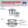 Voir la diapositive 2 : ELO Ensemble de 2 Poêles de cuisson 28 et 32 cm et 2 faitouts 14 et 20 cm Elo Profi Citrin