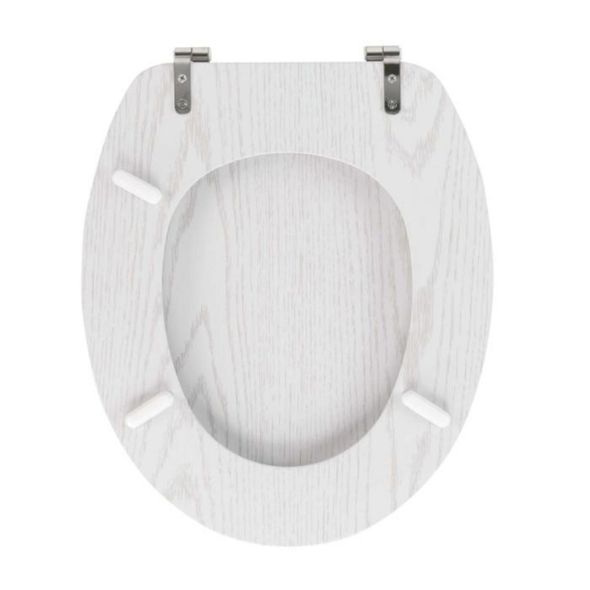 Paris Prix Abattant WC Effet Bois  Strata  46cm Blanc