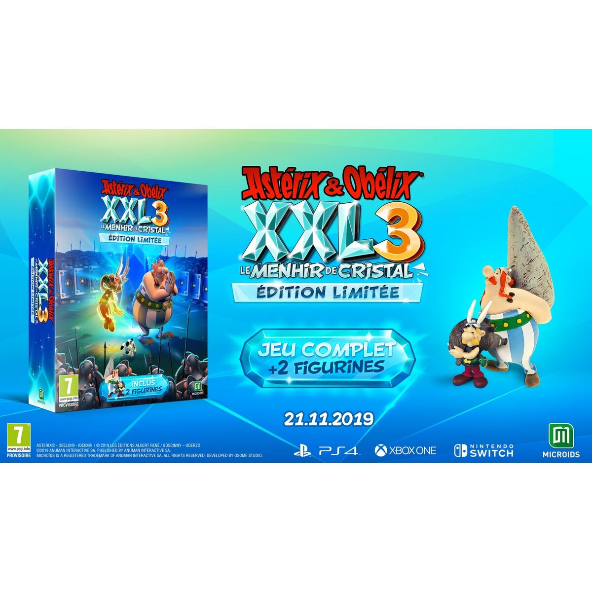 JUST FOR GAMES Astérix & Obélix XXL 3 : Le Menhir De Cristal Édition Limitée Xbox One