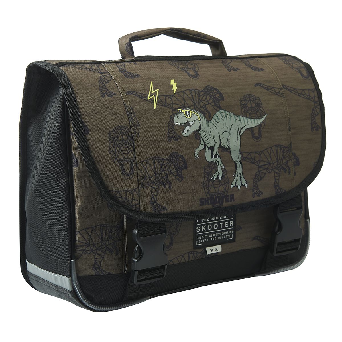 Cartable 38 cm CP/CE1/CE2 marron SKOOTER DINO