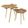 Voir la diapositive 1 : Paris Prix Lot de 2 Tables d'Appoint en Teck  Splash  60cm Naturel