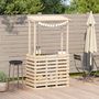 Voir la diapositive 3 : VIDAXL Table de bar d'exterieur et toit 112,5x57x195,5 cm bois massif