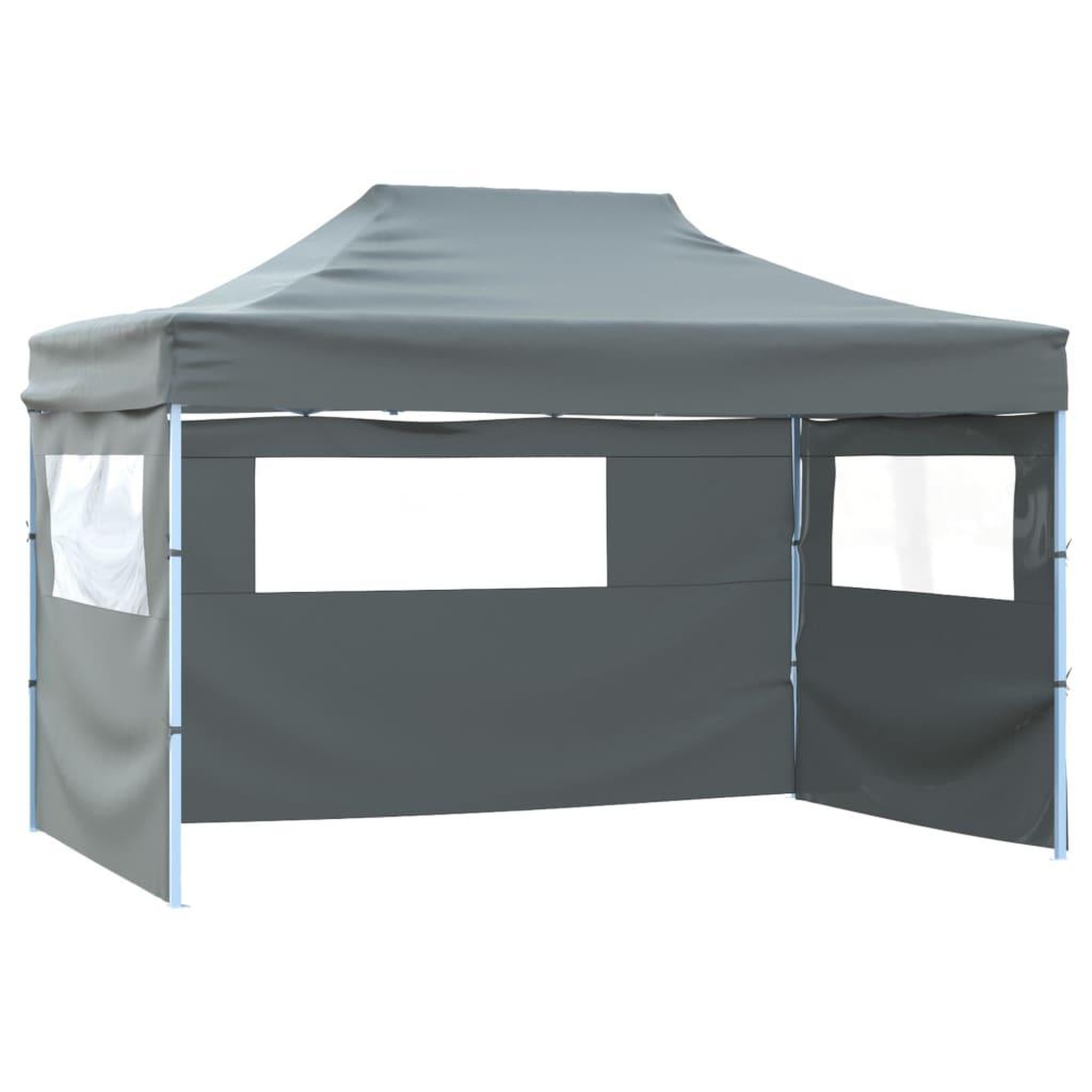 Voir la diapositive 2 : VIDAXL Tente pliable avec 4 parois laterales 3 x 4,5 m Anthracite