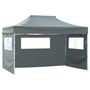 Voir la diapositive 2 : VIDAXL Tente pliable avec 4 parois laterales 3 x 4,5 m Anthracite