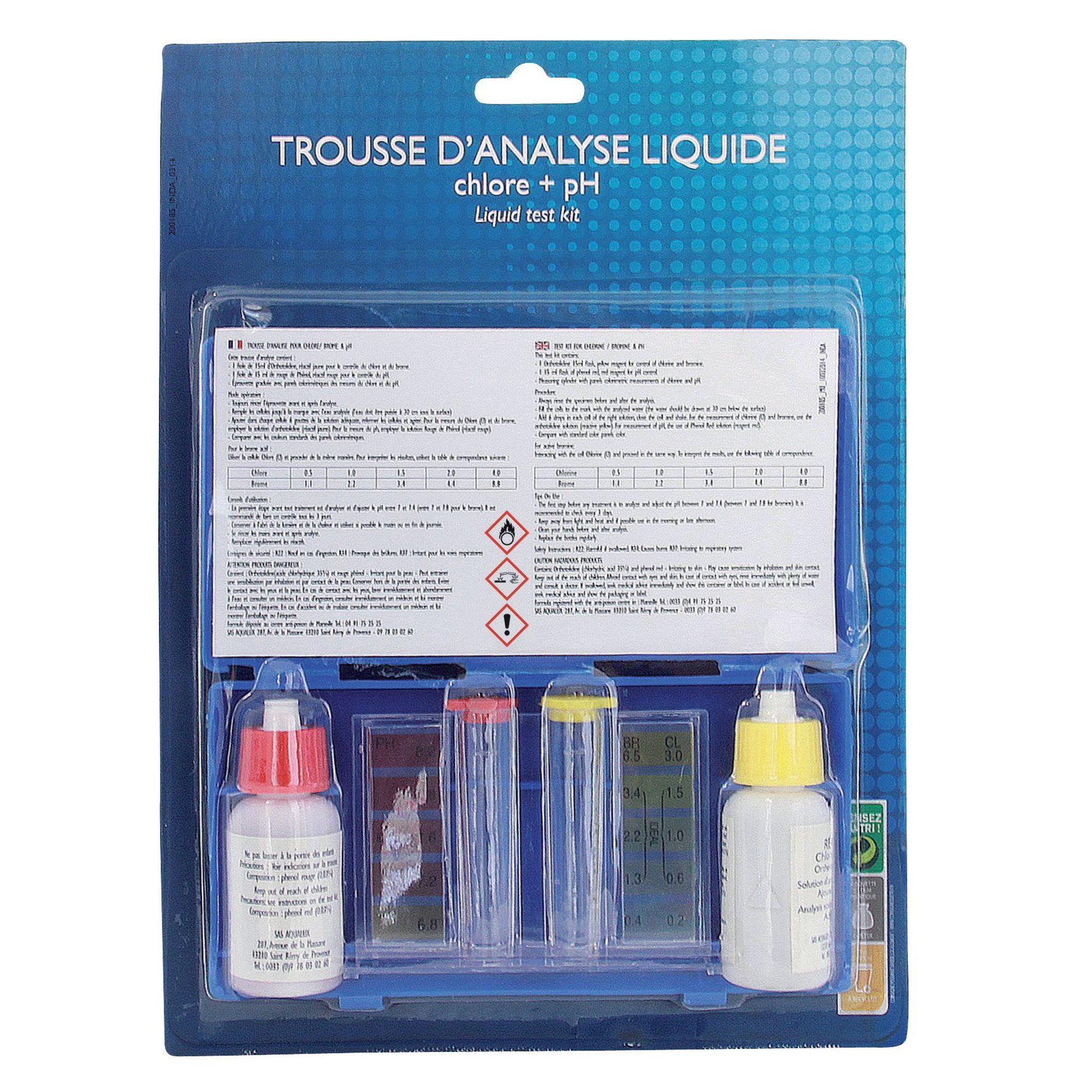 EDGACCESS Trousse analyse chlore - brome + ph