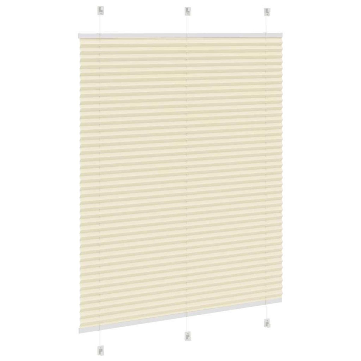 VIDAXL Store plisse creme 110x100cm largeur du tissu 109,4cm polyester