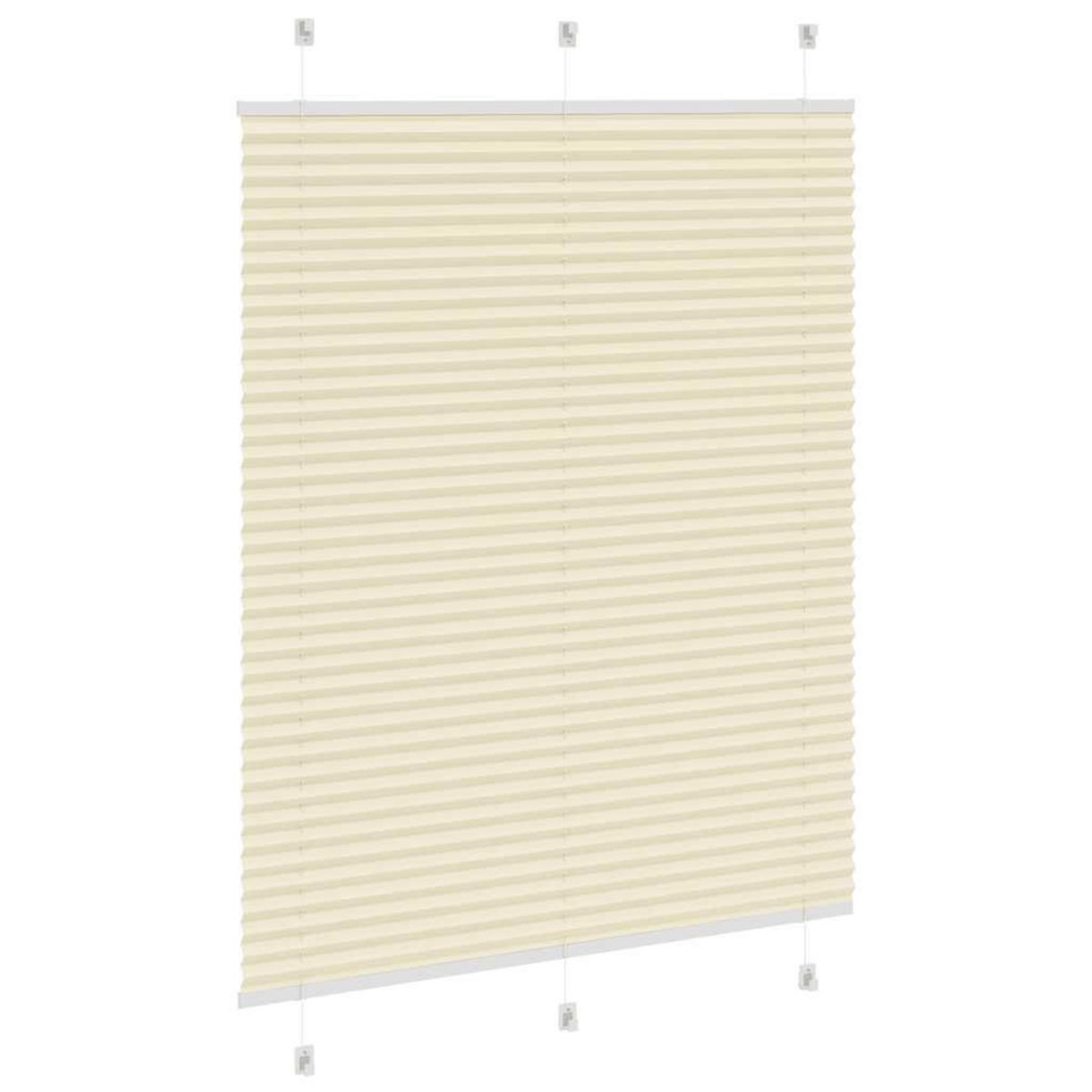 VIDAXL Store plisse creme 110x100cm largeur du tissu 109,4cm polyester