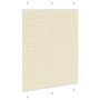 Voir la diapositive 4 : VIDAXL Store plisse creme 110x100cm largeur du tissu 109,4cm polyester