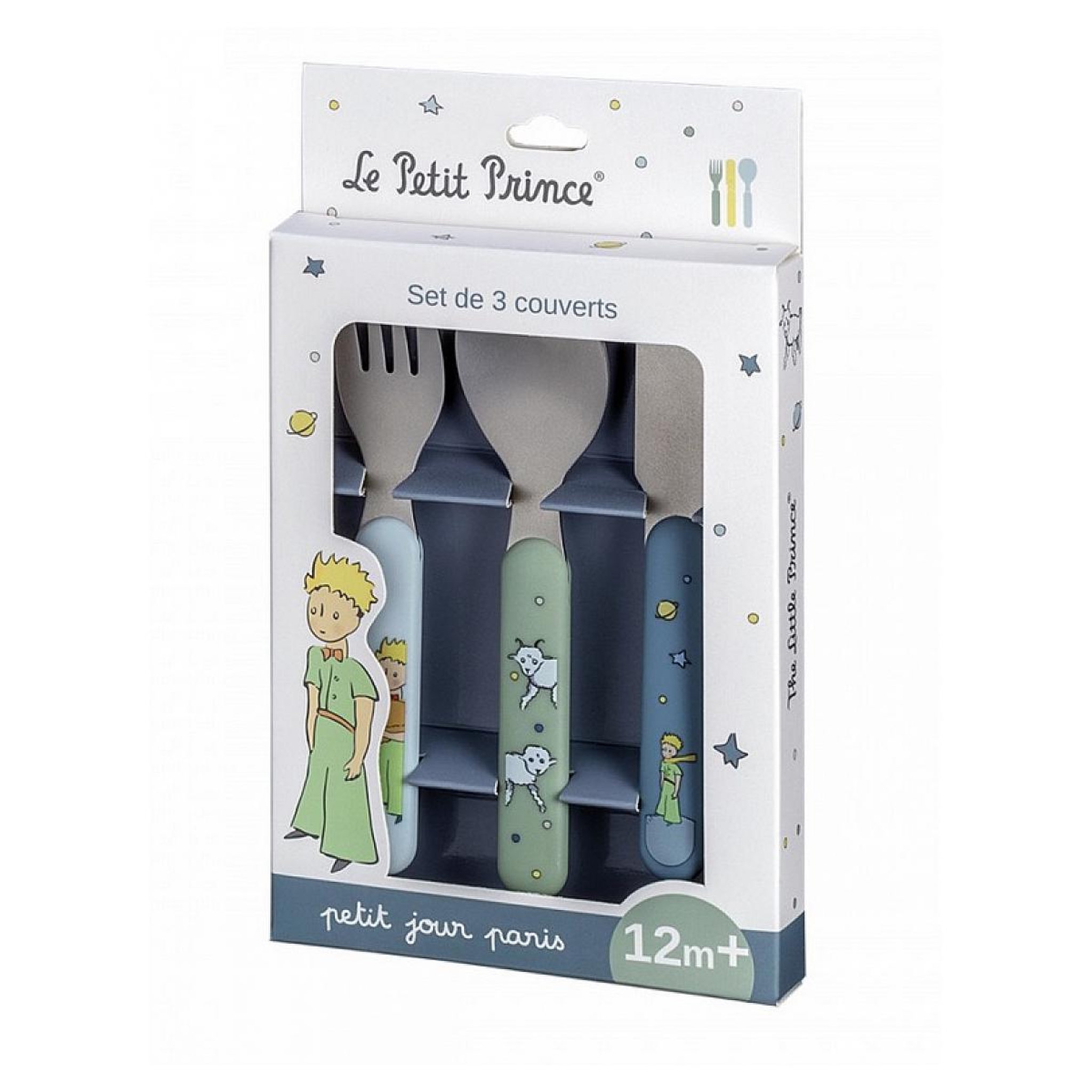 Petit Jour Ensemble de 3 couverts Le Petit Prince pour enfants