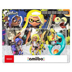 Amiibo Splatoon Octaling + Inkling + Salmioche