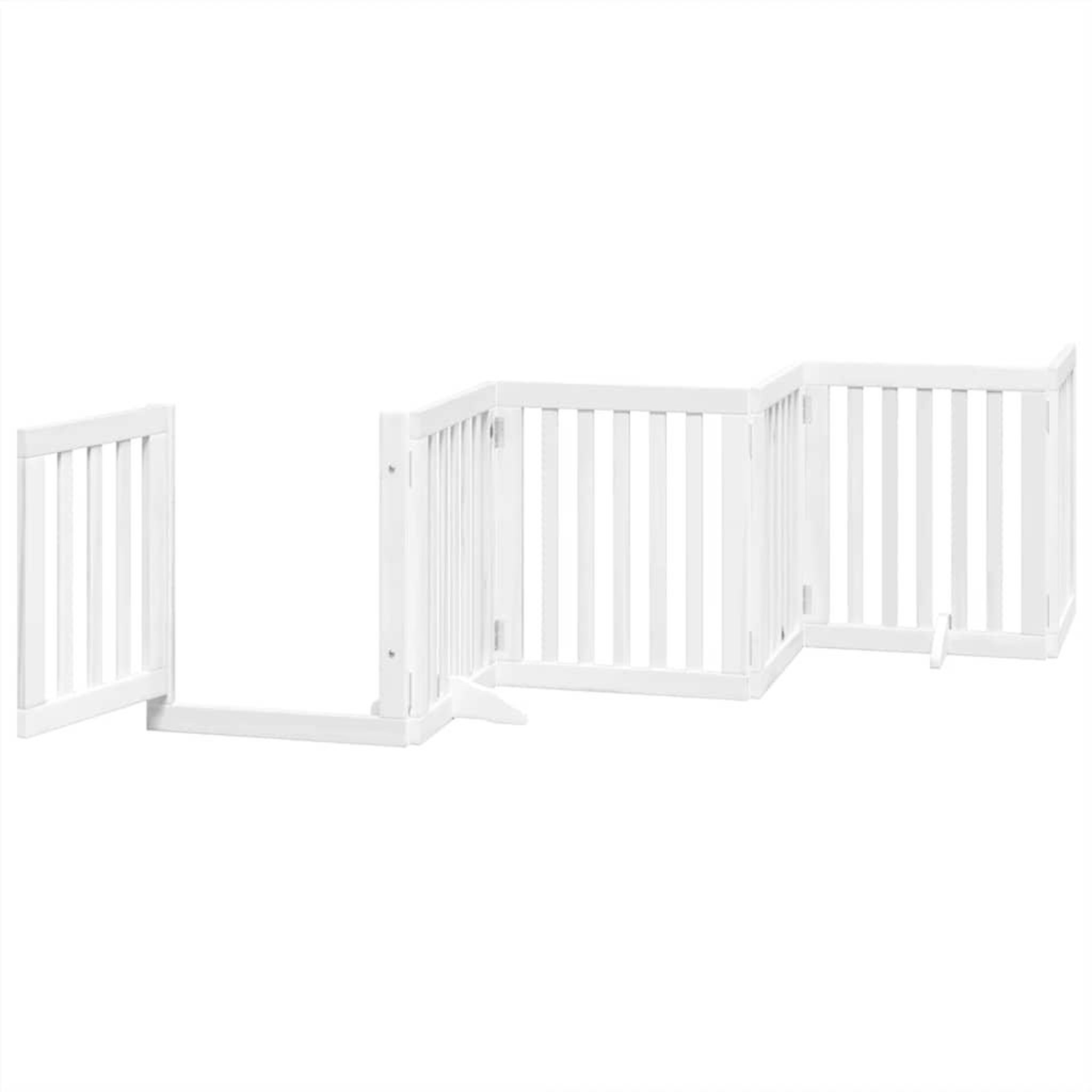 Voir la diapositive 4 : VIDAXL Barriere pour chien porte pliable 12 panneaux bois de peuplier