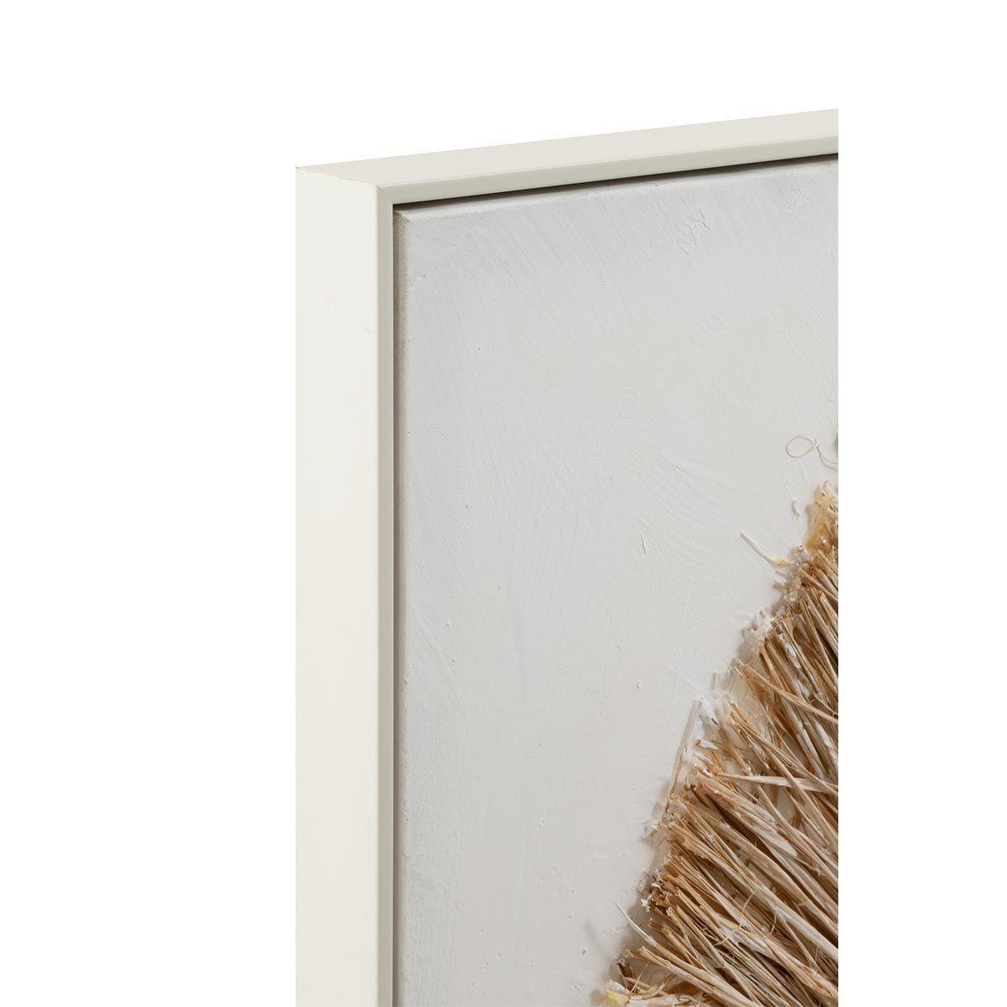 Voir la diapositive 2 : J-LINE Tableau déco cercle  ibiza  100x100cm naturel