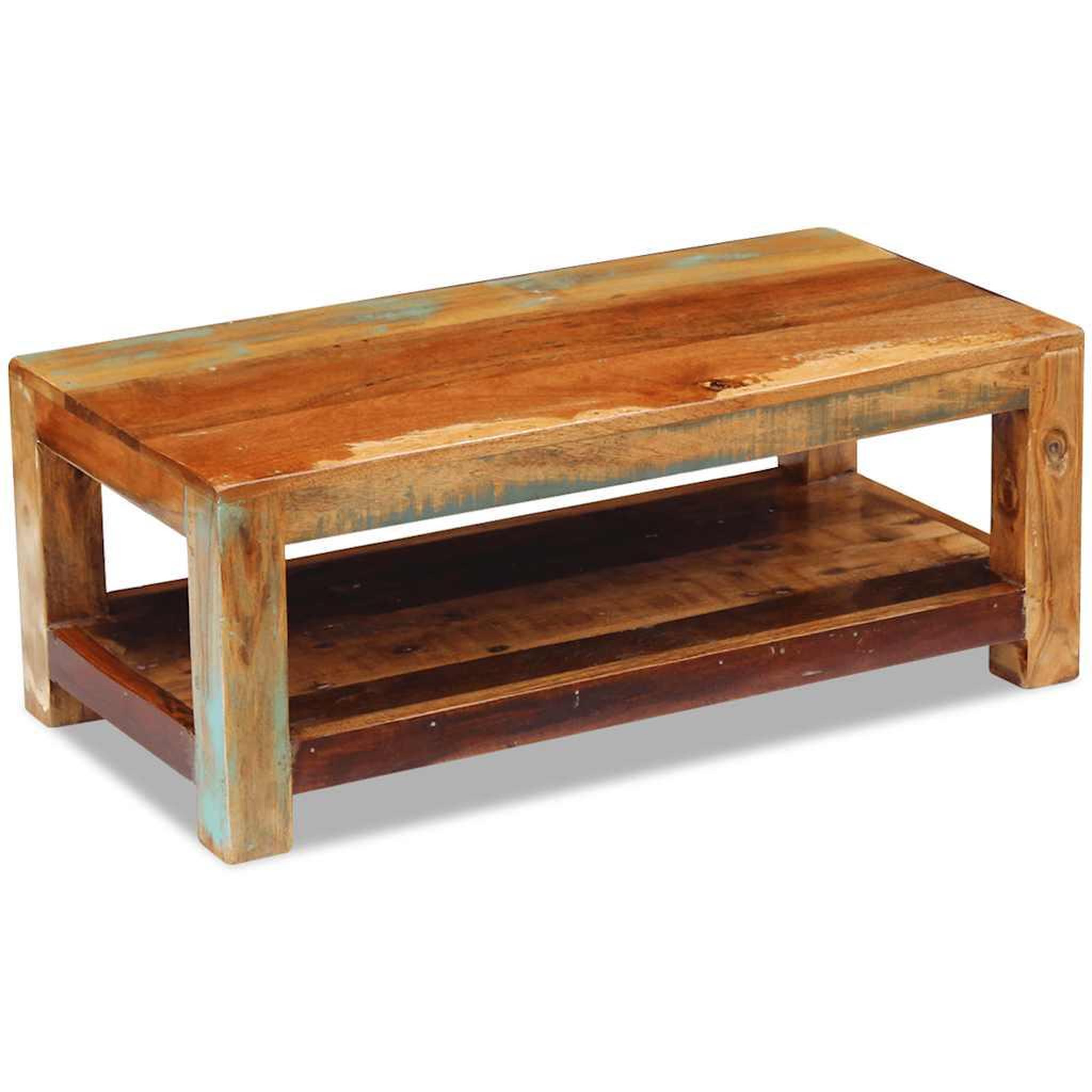 Voir la diapositive 5 : VIDAXL Table basse bois de recuperation massif 90x45x35 cm