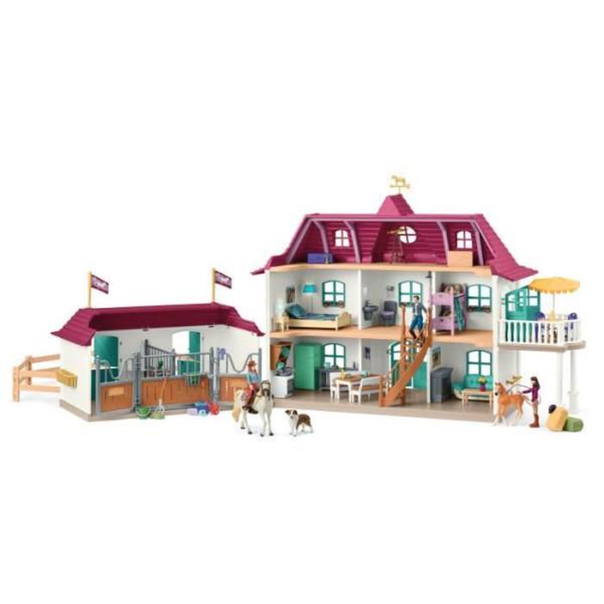 Voir la diapositive 2 : Schleich Coffret Grand centre équestre de Lakeside, SCHLEICH 42706, Horse Club, Des 4 ans