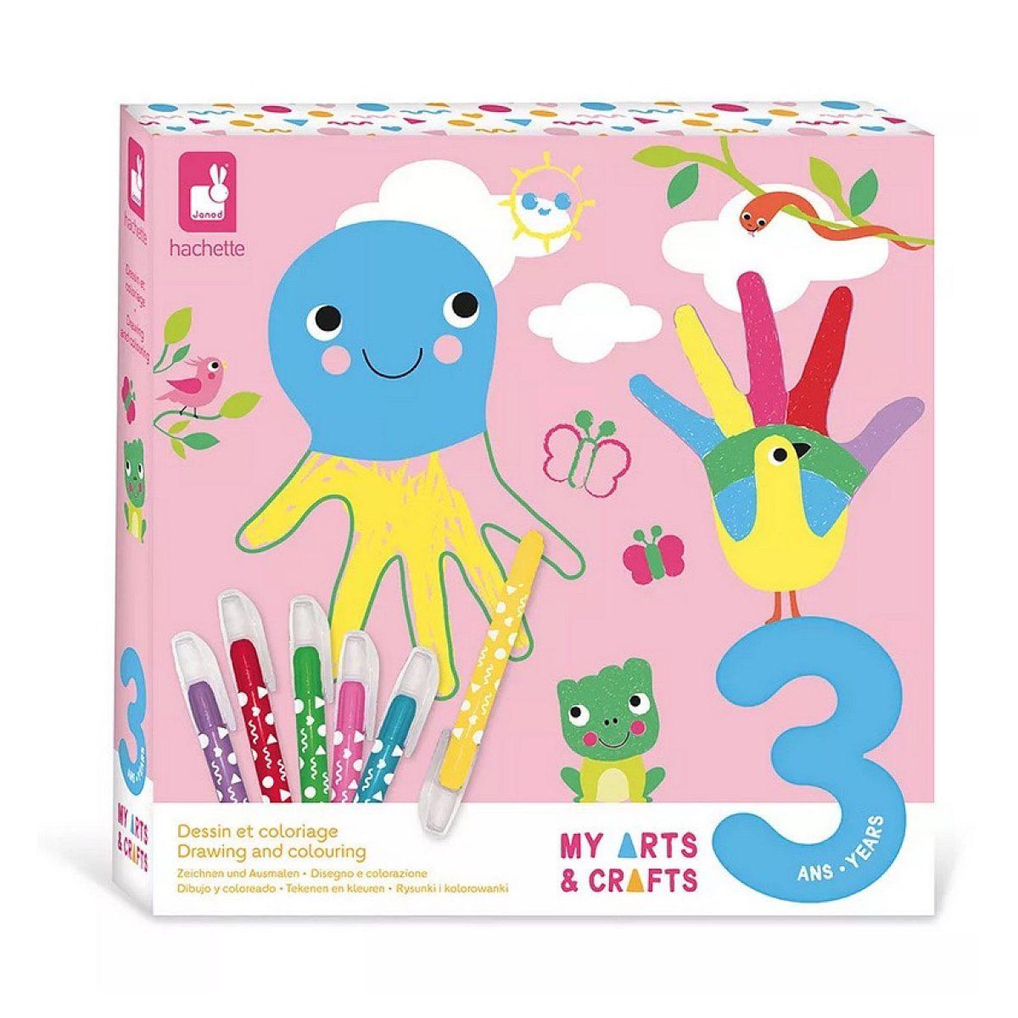 JANOD Coffret créatif dessin et coloriage - 3 ans