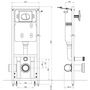 Voir la diapositive 6 : VIDAXL Reservoir haut dissimule 11 L 41x14x(110-125) cm