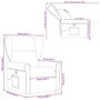 Voir la diapositive 6 : VIDAXL Fauteuil de massage inclinable Gris fonce Tissu