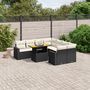 Voir la diapositive 1 : VIDAXL Salon de jardin 9 pcs avec coussins noir resine tressee