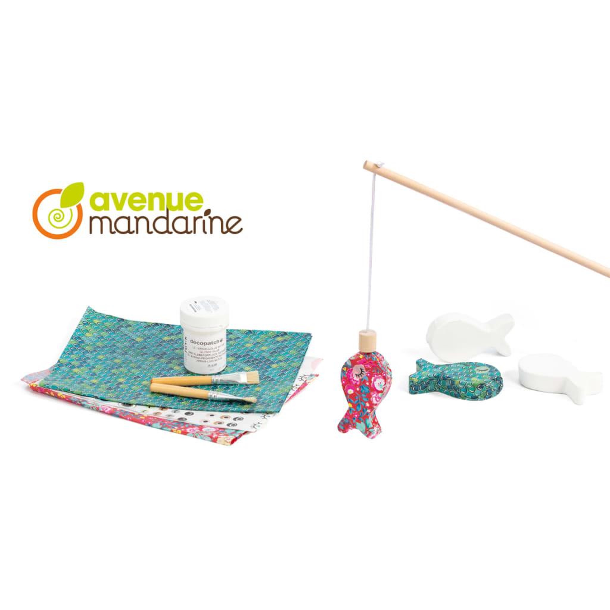 Voir la diapositive 3 : Avenue Mandarine Avenue Mandarine Boîte creative Decopatch Fishing Game