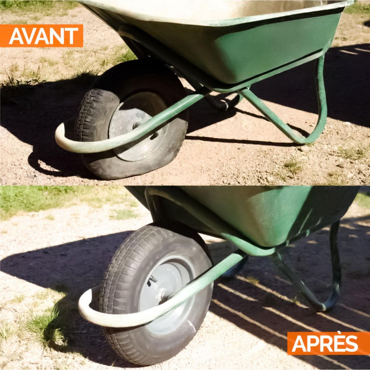 LINXOR Lot de 2 chambres à air valve droite pour brouette, diable, chariot, tondeuse ou autre - 4.00 / 3.50 - 6