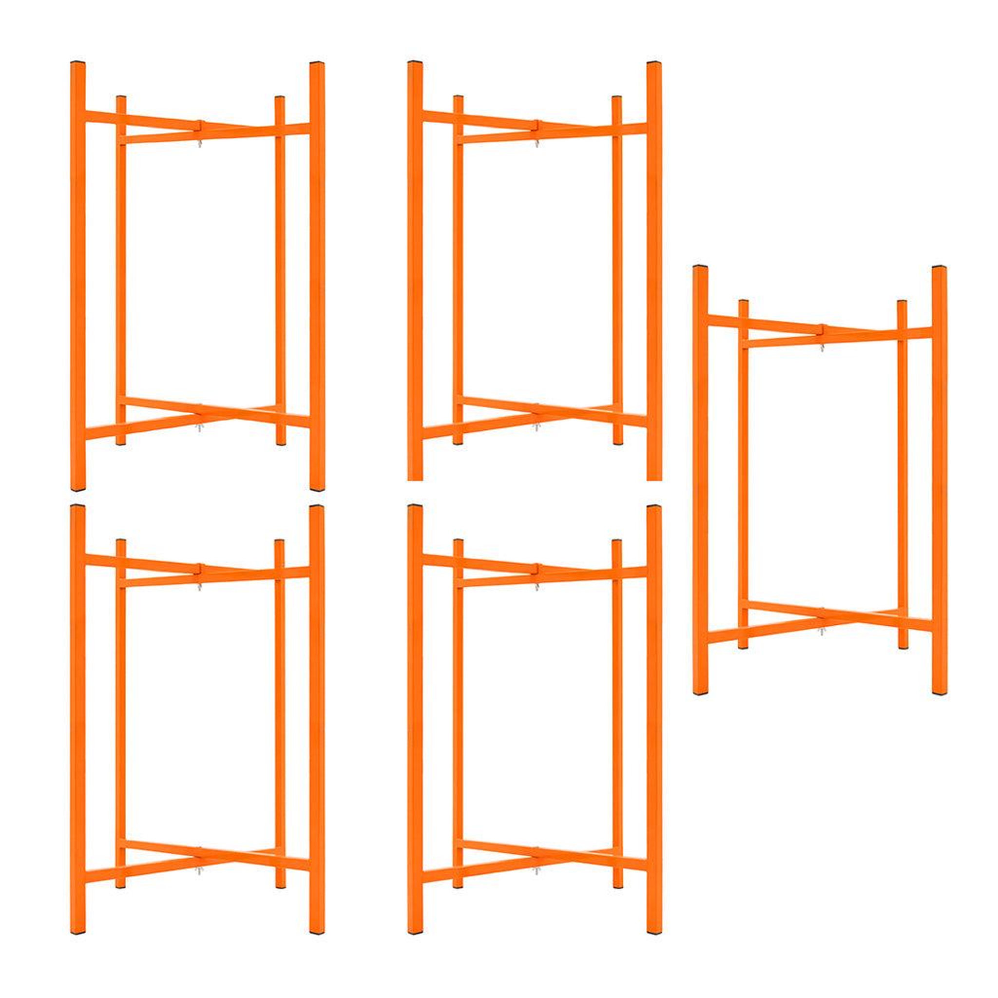 Voir la diapositive 3 : MONSTERSHOP Lot de 4 tréteaux de maçon & 5 supports en x (750 mm)