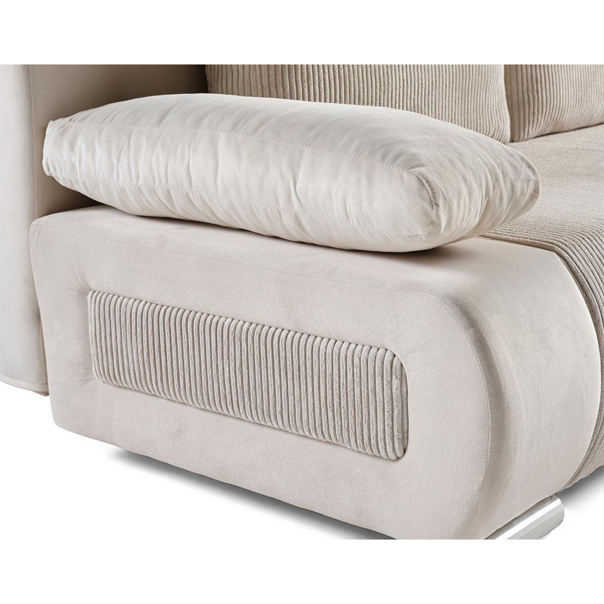 BEST MOBILIER Elio - canapé 3 places convertible - avec coffre - en velours et velours côtelé