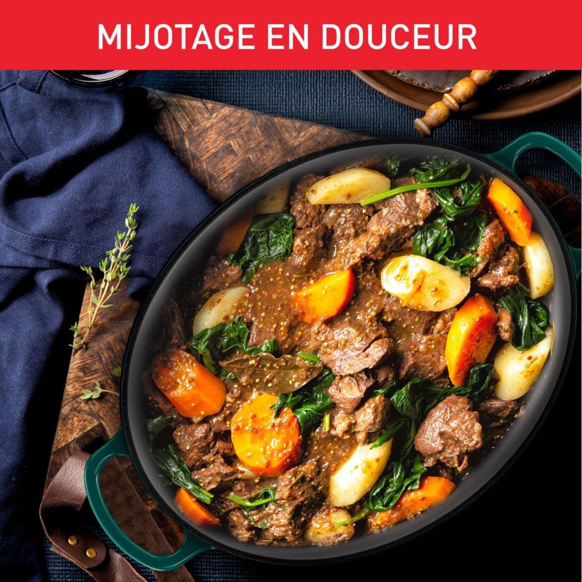 TEFAL Cocotte ELEGANCE 29cm Vert Forest
