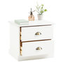 Voir la diapositive 4 : IDIMEX Table de chevet PARIS en pin massif, 2 tiroirs