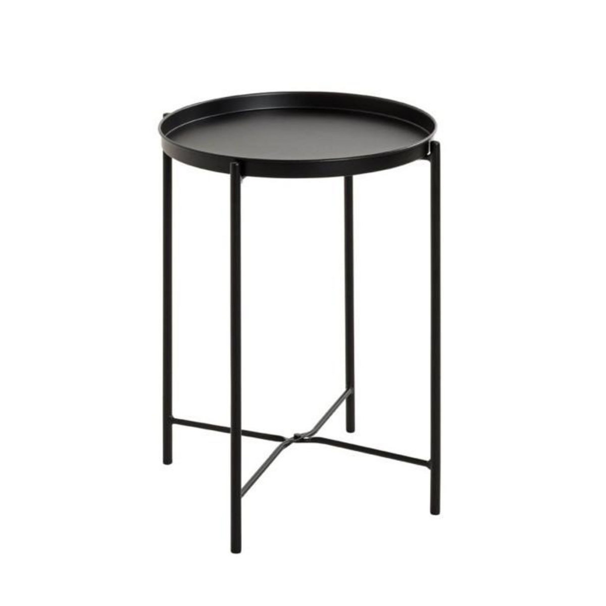 Paris Prix Table d'Appoint Métal  Yann  50cm Noir