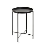 Paris Prix Table d'Appoint Métal  Yann  50cm Noir