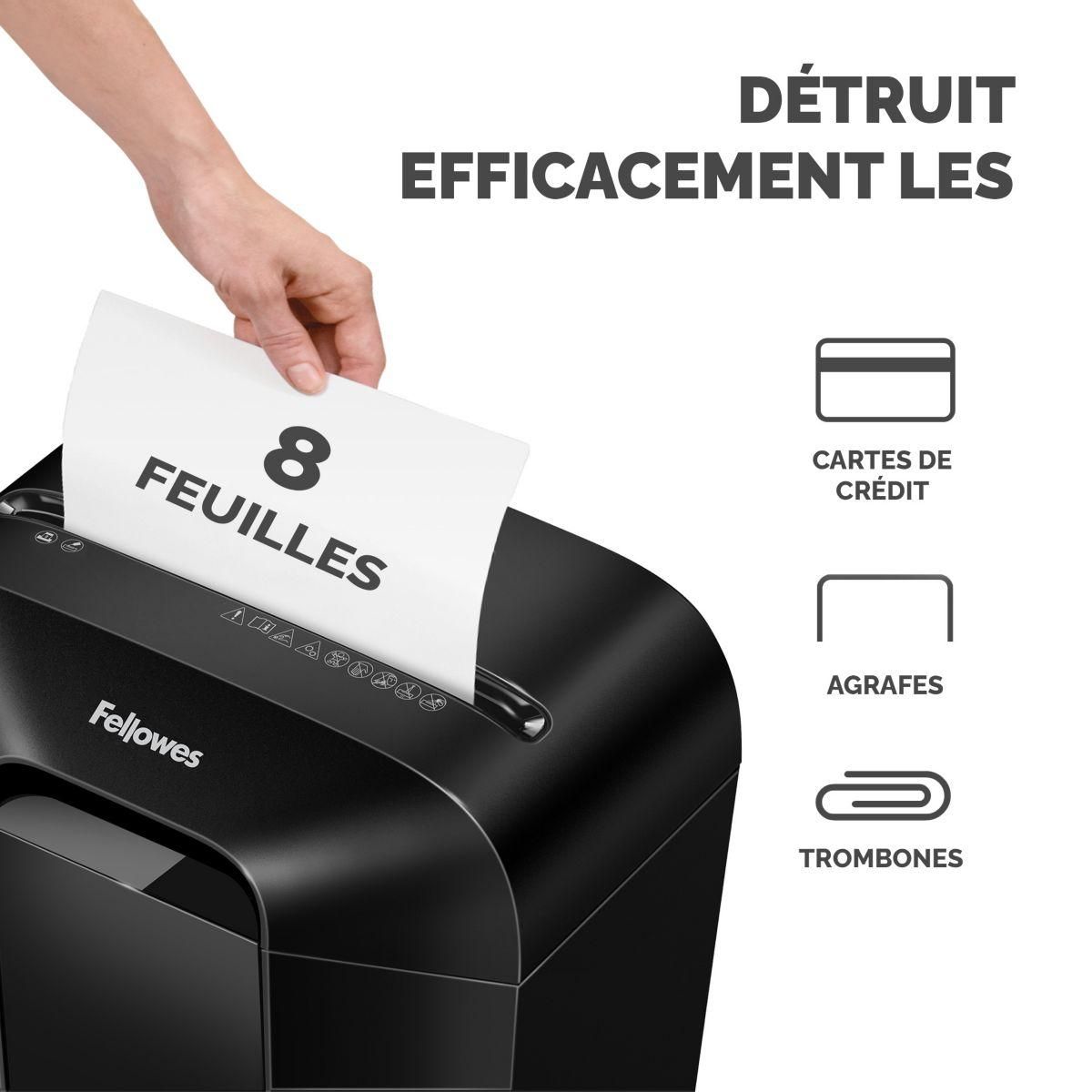 Fellowes Destructeur MICROSHRED LX45 NOIR