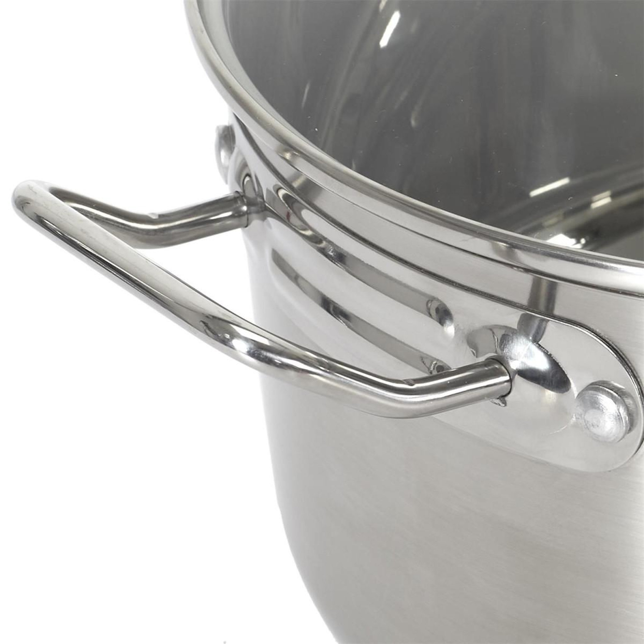 Voir la diapositive 6 : COOK CONCEPT Faitout Avec Couvercle en Verre  Inox  24cm Argent