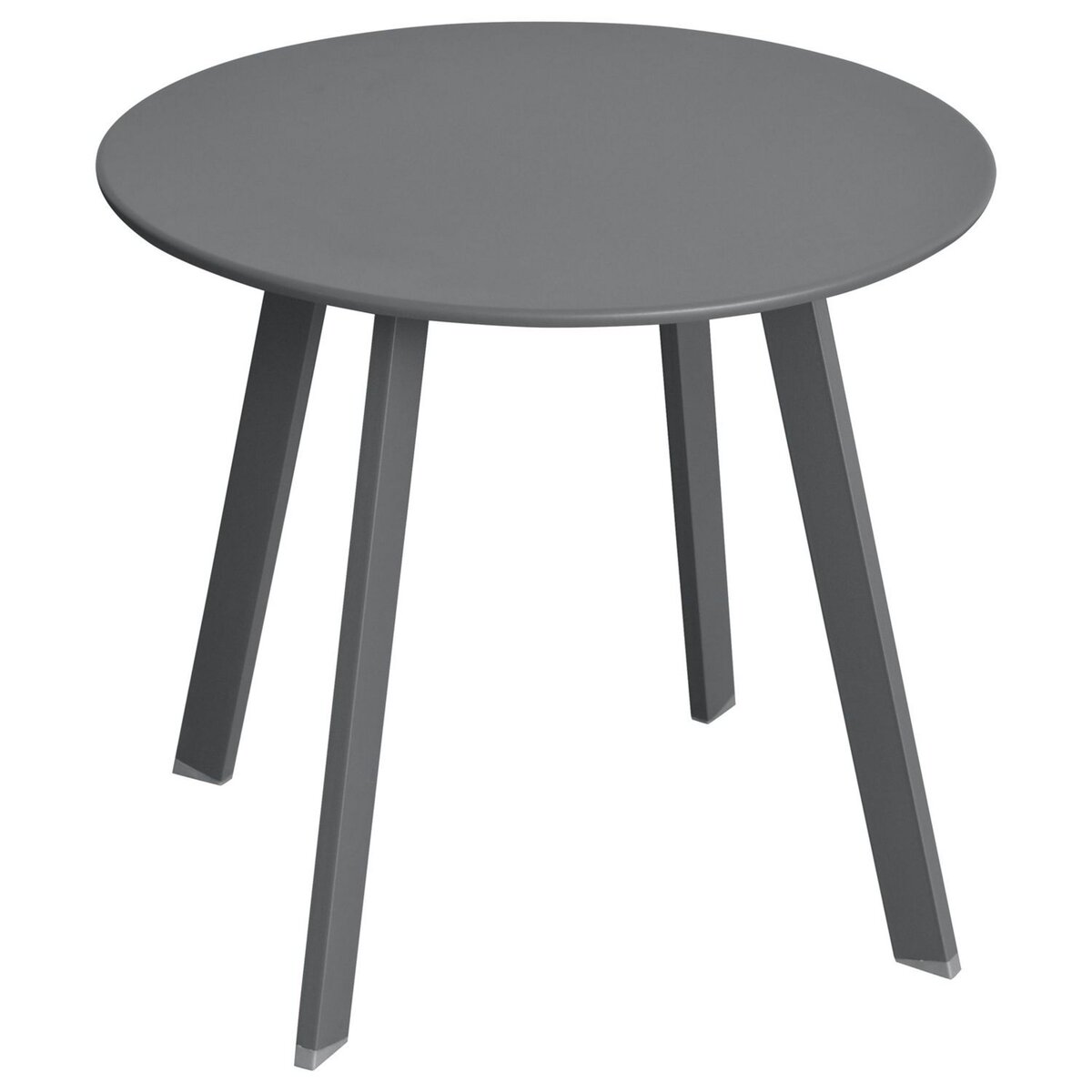 HESPERIDE Table d'appoint de jardin ronde Saona - Diam. 50 cm - Gris graphite