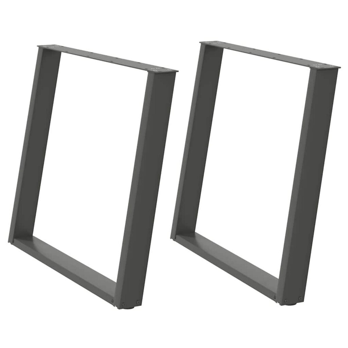 VIDAXL Pieds de table a manger forme de U 2 pcs 90x(72-73) cm acier