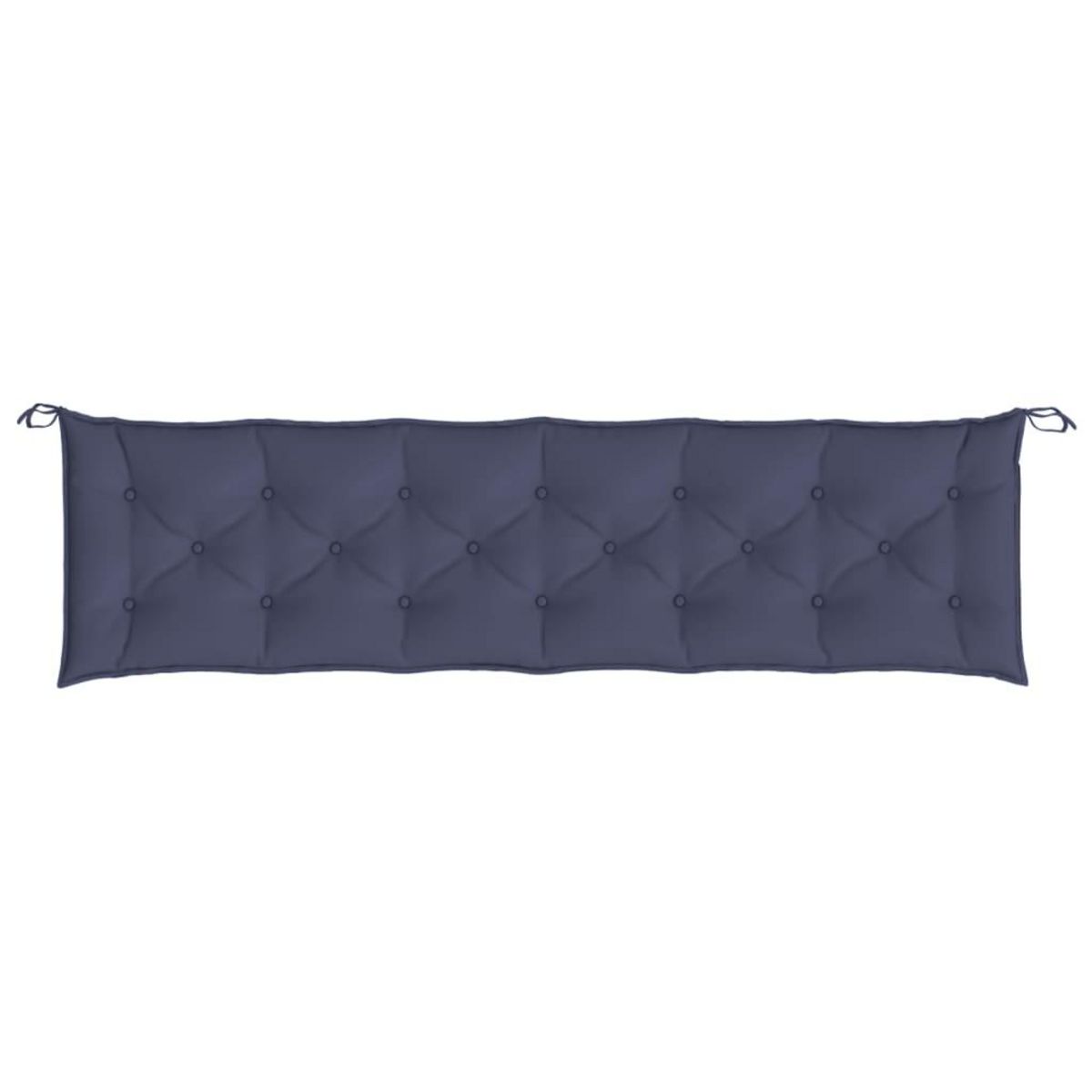 VIDAXL Coussin de banc de jardin bleu marine 200x50x7 cm tissu oxford