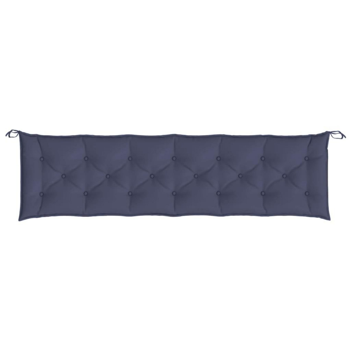 VIDAXL Coussin de banc de jardin bleu marine 200x50x7 cm tissu oxford